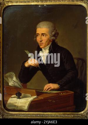 Joseph Franz Haydn. Öl auf Holz (1770). Museum: Haydn Museum, MOSCU, ÖSTERREICH. Stockfoto