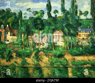 Paul Cézanne / 'The Chateau at Medan', 1879-1881, Öl auf Leinwand, 59 x 72 cm. Museum: Art Gallery and Museum, GLASGOW, UK. Stockfoto