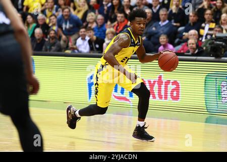 Oldenburg, 20. November 2019: Eurocup. Gerry Blakes in Aktion während des Spiels EWE Baskets Oldenburg gegen Basket Trento in der kleinen EWE Arena Stockfoto