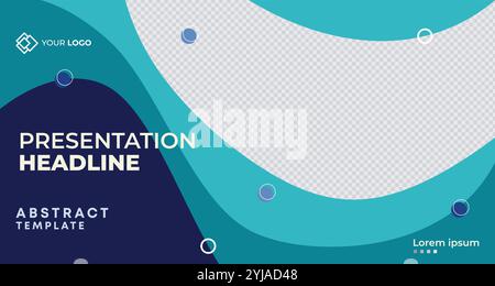 Vorlage Für Folien Für Geschäftspräsentationen. Prospektdesign Für Firmenprofil. Website-Schieberegler Für Einladungsvorlagen Für Konferenzen, Landing Page Stock Vektor