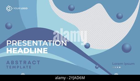 Vorlage Für Folien Für Geschäftspräsentationen. Prospektdesign Für Firmenprofil. Website-Schieberegler Für Einladungsvorlagen Für Konferenzen, Landing Page Stock Vektor