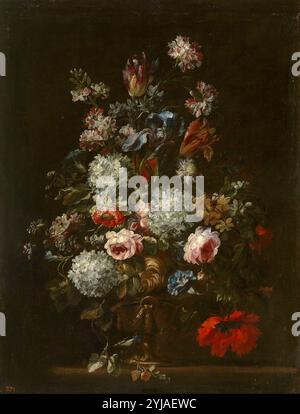 Juan de Arellano / „Vase der Blumen“, 17. Jahrhundert, spanische Schule, Leinwand, 103 cm x 77 cm, P00594. MUSEUM: MUSEO DEL PRADO, MADRID, SPANIEN. Stockfoto