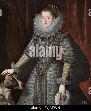 Bartolomé González / "Margarete von Österreich, Königin von Spanien", 1609, Spanische Schule, Öl auf Leinwand, 116 cm x 100 cm, P00716. MUSEUM: MUSEO DEL PRADO, MADRID, SPANIEN. MARGARITA DE AUSTRIA-ESTIRIA (REINA DE ESPAÑA). Stockfoto