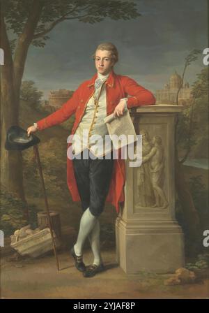 Pompeo Batoni / 'Francis Basset, I Baron of Dunstanville', 1778, italienische Schule, Öl auf Leinwand, 221 cm x 157 cm, P00049. MUSEUM: MUSEO DEL PRADO, MADRID, SPANIEN. Stockfoto