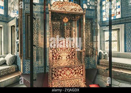 Topkapi Palast Innendekoration Istanbul Türkei Stockfoto