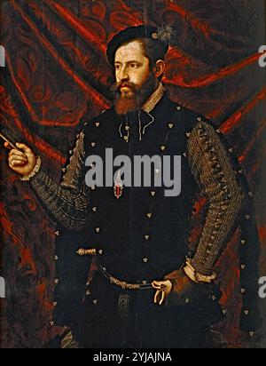 Juan de Juanes / "Luis de Castellá y Vilanova, Herr von Bicorp", ca. 1560, spanische Schule, Öl auf der Tafel, 105 cm x 80 cm, P00855. MUSEUM: MUSEO DEL PRADO, MADRID, SPANIEN. Stockfoto