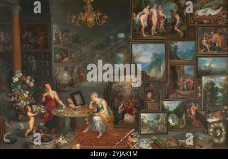 Jan Brueghel 'el Viejo' / 'Sight and Riech', ca. 1620, Flämische Schule, Öl auf Leinwand, 176 cm x 264 cm, P01403. MUSEUM: MUSEO DEL PRADO, MADRID, SPANIEN. Stockfoto