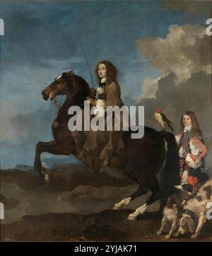 Sébastien Bourdon / 'Christine of Sweden on Rück', 1653-1654, Französische Schule, Öl auf Leinwand, 340,5 cm x 303 cm, P01503. MUSEUM: MUSEO DEL PRADO, MADRID, SPANIEN. Stockfoto