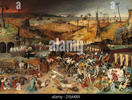 Pieter Bruegel 'el Viejo' / 'der Triumph des Todes', ca. 1562, Flämische Schule, Öl auf Platte, 117 cm x 162 cm, P01393. MUSEUM: MUSEO DEL PRADO, MADRID, SPANIEN. Stockfoto