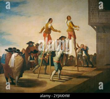 Francisco de Goya y Lucientes / 'Stelts', 1791-1792, spanische Schule, Öl auf Leinwand, 268 cm x 320 cm, P00801. MUSEUM: MUSEO DEL PRADO, MADRID, SPANIEN. Stockfoto