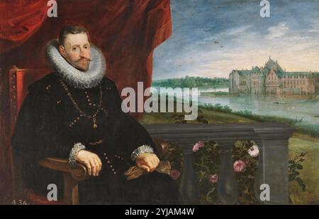 Pedro Pablo Rubens; Jan Brueghel 'el Viejo' / 'Erzherzog Alberto de Austria', ca. 1615, Flämische Schule, Öl auf Leinwand, 113,5 cm x 177,5 cm, P01683. MUSEUM: MUSEO DEL PRADO, MADRID, SPANIEN. Stockfoto