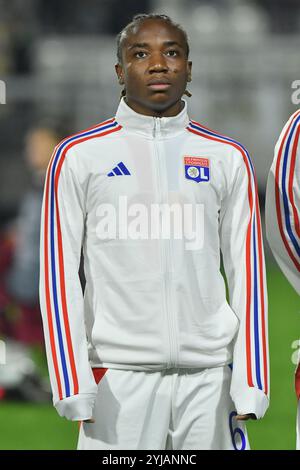 Roma, Latium. November 2024. Melchie Dumornay von Olympique Lyonnais während des Spiels der WomenÕs Champions League zwischen Roma Women und Olympique Lyonnais Frau im Tre Fontane Stadion in Rom, Italien, 13. November 2024. AllShotLive Credit: SIPA USA/Alamy Live News Stockfoto