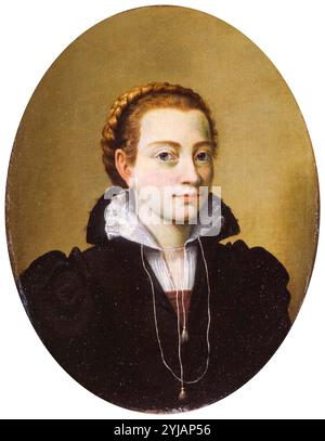 Sofonisba Anguissola (1532–1625), Selbstbildnis der italienischen Spätrenaissance-Malerin in Öl auf Leinwand, 1558 Stockfoto