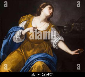 Artemisia Gentileschi, Magdalene, Ölgemälde auf Leinwand, 1630-1635 Stockfoto