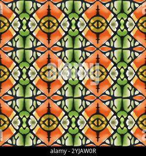 Geometrisches Blumenmuster Stockfoto