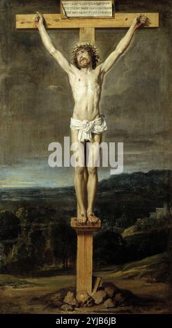 Diego Rodríguez de Silva y Velázquez / „Christus am Kreuz“, 1631, spanische Schule, Öl auf Leinwand, 100 cm x 57 cm, P02903. MUSEUM: MUSEO DEL PRADO, MADRID, SPANIEN. Stockfoto