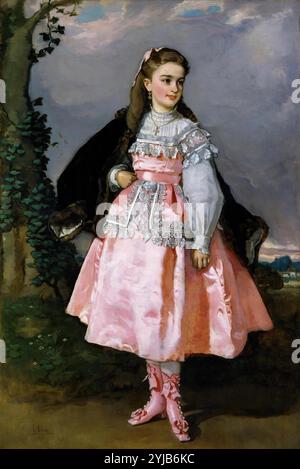 Eduardo Rosales Gallinas / 'die Gräfin von Santovenia', 1871, spanische Schule, Öl auf Leinwand, 163 cm x 106 cm, P06711. MUSEUM: MUSEO DEL PRADO, MADRID, SPANIEN. Stockfoto