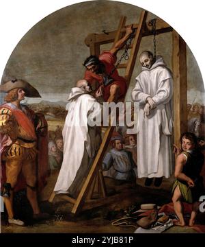 Vicente Carducho / 'Martirio de los padres John Rochester y James Walworth', 1626-1632, spanische Schule, Leinwand, 337,5 cm x 298 cm, P05241. MUSEUM: MUSEO DEL PRADO, MADRID, SPANIEN. Stockfoto