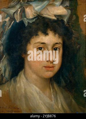 Francisco Bayeu y Subías / Feliciana Bayeu, Tochter des Malers, 1787, spanische Schule, Öl auf Leinwand, 38 cm x 30 cm, P07109. MUSEUM: MUSEO DEL PRADO, MADRID, SPANIEN. Stockfoto