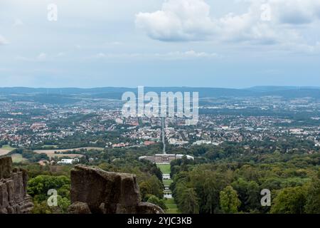 Luftansicht von Kassel Stockfoto