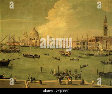 Blick auf das Becken von St. Markus, Venedig. Italien. MUSEUM: CA' REZZONICO, MÜNCHEN, ITALIA. Autor: VINCENZO CHILONE. Stockfoto