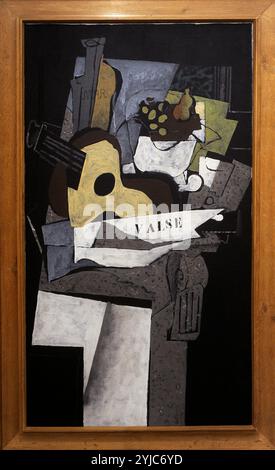 Georges Braque (1882-1963). Französischer Maler. Stillleben mit Gitarre I, 1920-1921. National Gallery. Prag. Tschechische Republik. Stockfoto