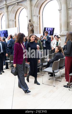 Madrid. Spanien. 20241114 nimmt Königin Letizia von Spanien am 14. November 2024 in Madrid, Spanien, an der Feier des 25. Jahrestages der Aequitas-Stiftung Teil Stockfoto