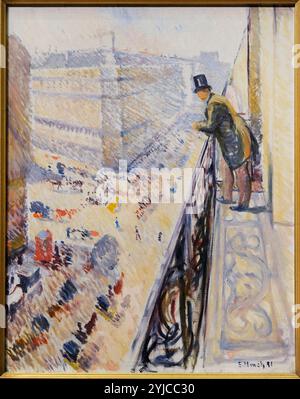 Edvard Munch (1863-1944). Norwegischen Maler. Die Rue Lafayette, 1891. National Gallery. Oslo. Norwegen. Stockfoto