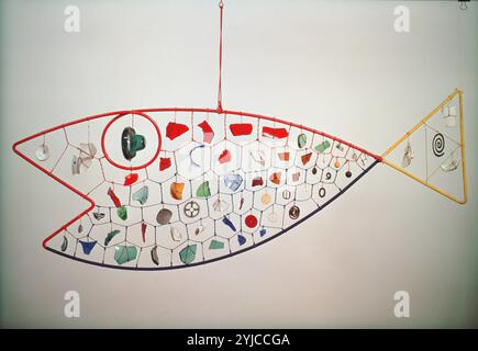 Fisch (Móvil), 1944. MUSEUM: HIRSHHORN MUSEUM UND GARTENSAMMLUNG, WASHINGTON. Autor: ALEXANDER CALDER. Stockfoto