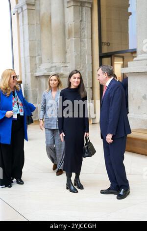 Madrid, Madrid, Spanien. November 2024. Königin Letizia von Spanien nimmt am 14. November 2024 im El Prado Museum in Madrid, Spanien Teil (Foto: © Jack Abuin/ZUMA Press Wire). Nicht für kommerzielle ZWECKE! Stockfoto