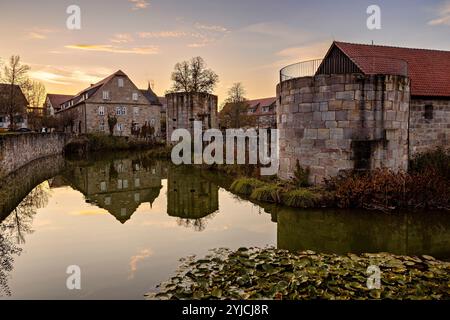 Die Burgruine Friedewald in Hessen Stockfoto