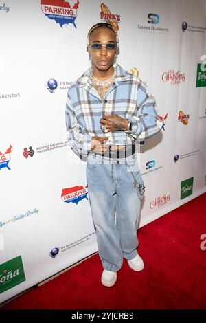 Los Angeles, USA. November 2024. Skrizzy besucht am 13. November 2024 die Premiere von „The Christmas Chain“ im Fine Arts Theater in Beverly Hills. Quelle: Vladimir Yazev/Alamy Live News Stockfoto
