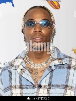 Los Angeles, USA. November 2024. Skrizzy besucht am 13. November 2024 die Premiere von „The Christmas Chain“ im Fine Arts Theater in Beverly Hills. Quelle: Vladimir Yazev/Alamy Live News Stockfoto