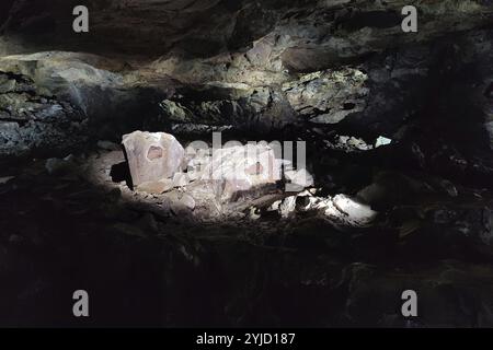 Besuchergalerie der Steinkaulenberg Edelsteinbergwerke, Schaubergwerk in Idar-Oberstein, Rheinpland-Pfalz, Deutschland, Europa Stockfoto