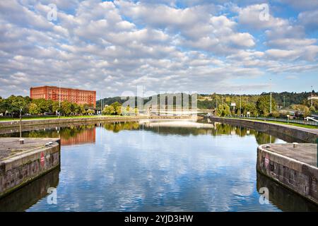 Herbsttag - Cumberland Basin, Bristol Stockfoto