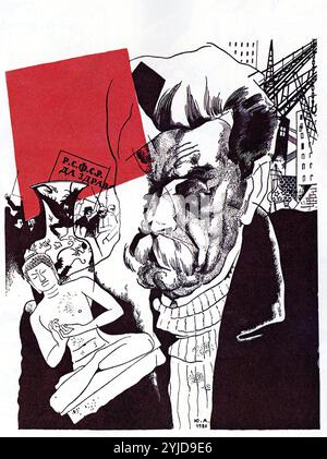 Porträt des Autors Maxim Gorki (1868-1939). Museum: Russische Staatsbibliothek, Moskau. AUTOR: JURI PAWLOWITSCH ANNENKOV. Copyright: Dieses Bildmaterial ist nicht gemeinfreie Inhalte. Es liegt in Ihrer Verantwortung, vor der Veröffentlichung alle erforderlichen Genehmigungen Dritter vom Urheberrechtler in Ihrem Land einzuholen. Stockfoto