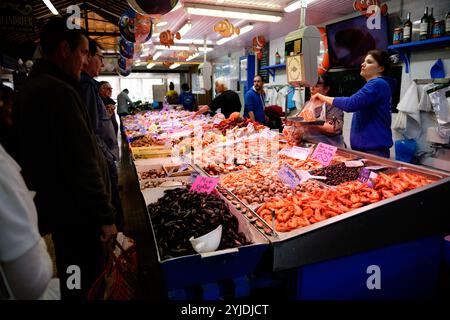 Fischmarkt in Soulac sur Mer Frankreich Stockfoto