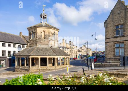 Barnard Castle Market Cross Buttermarkt oder Break's Folley im Zentrum der Marktstadt Barnard Castle England Großbritannien GB Europa Stockfoto