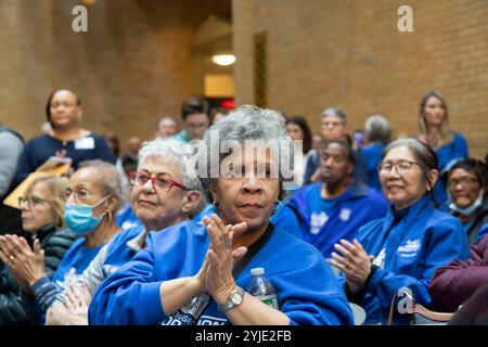 Februar 2024. Boston, MA. Lobby Day Für Ältere Erwachsene. Massachusetts Senior Action Council. Hunderte besuchten den "Old Adult Lobbytag" im ett Stockfoto