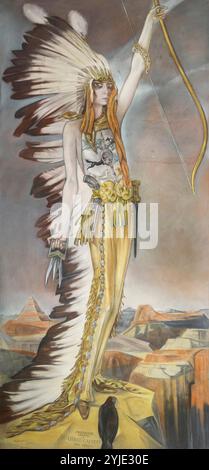 Marchesa Luisa Casati. Grand Canyon. Museum: PRIVATE SAMMLUNG. Autor: ALBERTO MARTINI. Copyright: Dieses Bildmaterial ist nicht gemeinfreie Inhalte. Es liegt in Ihrer Verantwortung, vor der Veröffentlichung alle erforderlichen Genehmigungen Dritter vom Urheberrechtler in Ihrem Land einzuholen. Stockfoto