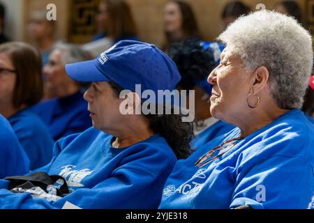 Februar 2024. Boston, MA. Lobby Day Für Ältere Erwachsene. Massachusetts Senior Action Council. Hunderte besuchten den "Old Adult Lobbytag" im ett Stockfoto