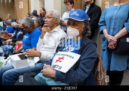 Februar 2024. Boston, MA. Lobby Day Für Ältere Erwachsene. Massachusetts Senior Action Council. Hunderte besuchten den "Old Adult Lobbytag" im ett Stockfoto