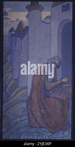 Boyan. Museum: Staatliches Russisches Museum, St. Petersburg. Autor: Nicholas Roerich. Stockfoto