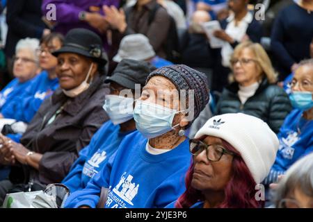 Februar 2024. Boston, MA. Lobby Day Für Ältere Erwachsene. Massachusetts Senior Action Council. Hunderte besuchten den "Old Adult Lobbytag" im ett Stockfoto