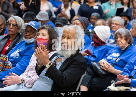 Februar 2024. Boston, MA. Lobby Day Für Ältere Erwachsene. Massachusetts Senior Action Council. Hunderte besuchten den "Old Adult Lobbytag" im ett Stockfoto