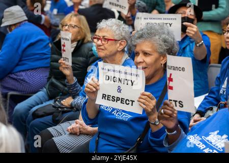 Februar 2024. Boston, MA. Lobby Day Für Ältere Erwachsene. Massachusetts Senior Action Council. Hunderte besuchten den "Old Adult Lobbytag" im ett Stockfoto