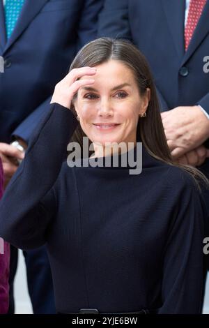 Madrid, Spanien. November 2024. KÖNIGIN LETIZIA von Spanien nimmt an der Gedenkfeier zum 25. Jahrestag der Aequitas-Stiftung im El Prado Museum in Madrid Teil. (Kreditbild: © Jack Abuin/ZUMA Press Wire) NUR REDAKTIONELLE VERWENDUNG! Nicht für kommerzielle ZWECKE!/Alamy Live News Stockfoto