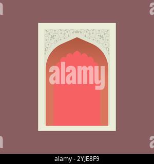 Moghal Arch Window Elements (Moghal Arch Window Elements) – Stock Illustration als EPS 10-Datei Stock Vektor