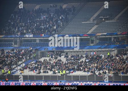 Saint Denis, Frankreich. November 2024. Fans beim Spiel der UEFA Nations League, Liga A, Gruppe A2 zwischen Frankreich und Israel am 14. November 2024 im Stade de France in Saint-Denis bei Paris, Frankreich - Foto Matthieu Mirville/DPPI Credit: DPPI Media/Alamy Live News Stockfoto