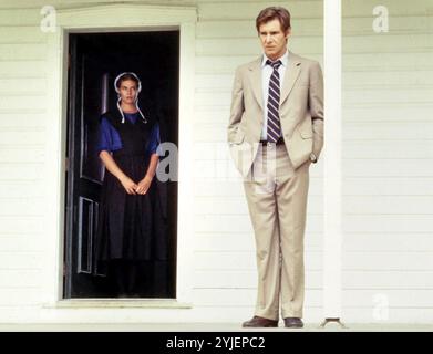 ERLEBEN SIE 1985 Paramount Pictures Film mit Harrison Ford als Detective Captain John Brook und Kelly McGillis als Rachel Stockfoto